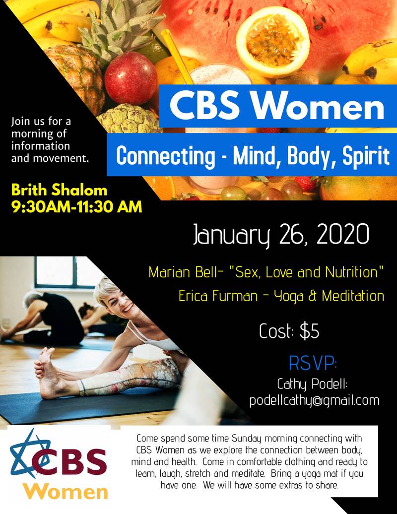 Banner Image for CBS Women Connecting - Mind, Body, Spirit