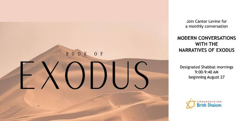 Banner Image for Modern Conversations with the Narratives of Exodus with Cantor Mark Levine
